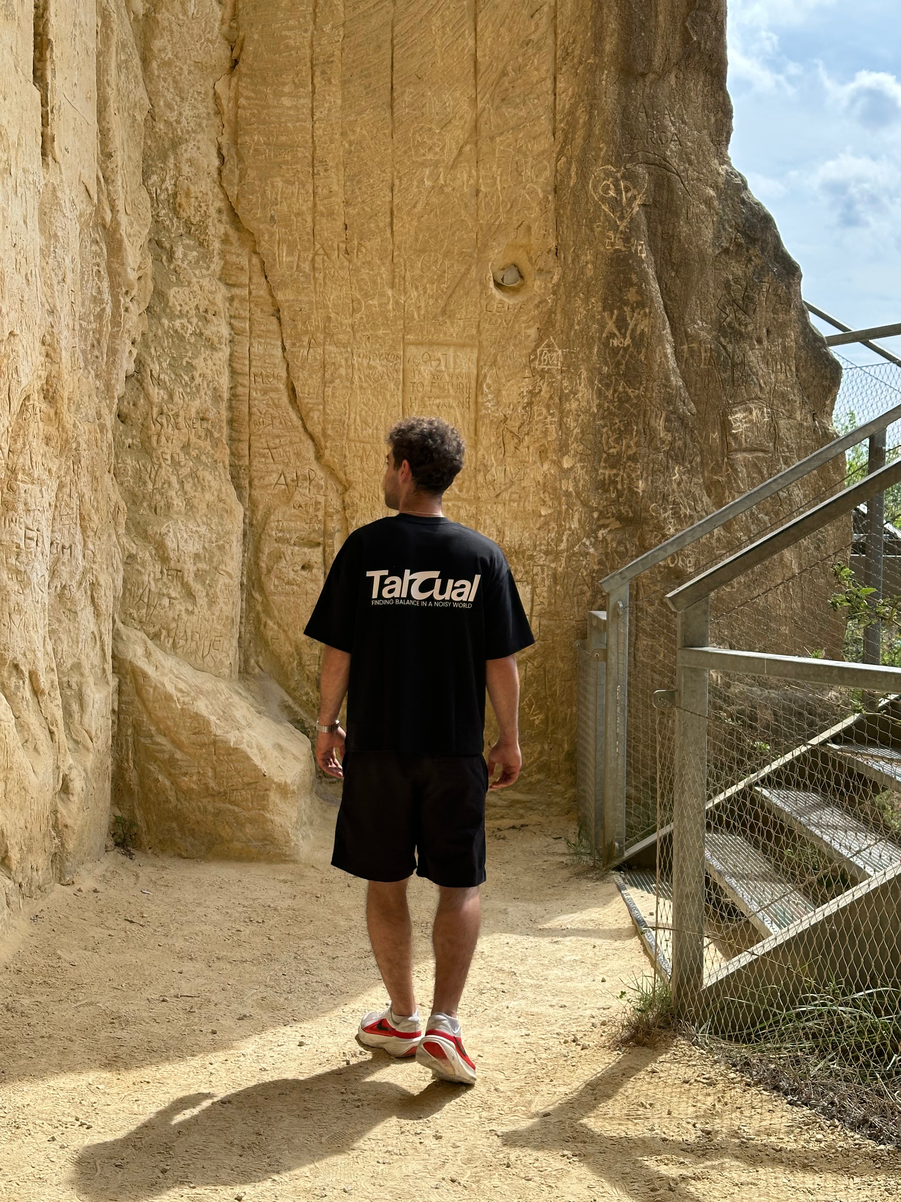 Finding balance tee